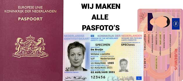 WIJ MAKEN PASFOTO'S